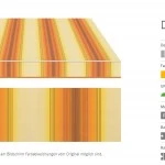 Markisentuch Multistreifen ,Sole - Gelb/Orange UPF 50+, Polyester, Stoff-Nr. 18055