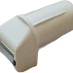 Mini-Gurtführung als Steckleitrolle, weiß, nadelgelagert 31x30 mm Bohrung 19 mm