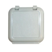 Regenschutzkappe IP-65, für AP + UP Schlüsselschalter/-taster, mit Profilhalbzylinder, mit rückseitiger Dichtung