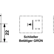 Schalteinsatz, Micro-Taster, (1 Schließer), 600.MS01.00, für Schlüsselschalter MS/MSR/MR und Drucktaster KDT/RDT/J/S