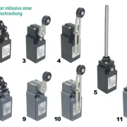 WTS - Endschalter mit Stößel Metall Sprungkontakt 1S + 1Ö, Wassergeschützt - Schutzart IP 67