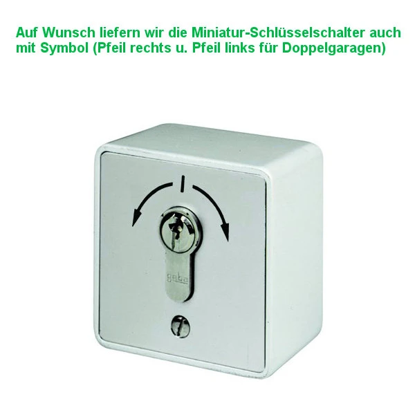 Miniatur -  Schlüsseltaster Typ: MS-APZ1-2T 2 Tast-Kontakten AB/AUF, IP 54