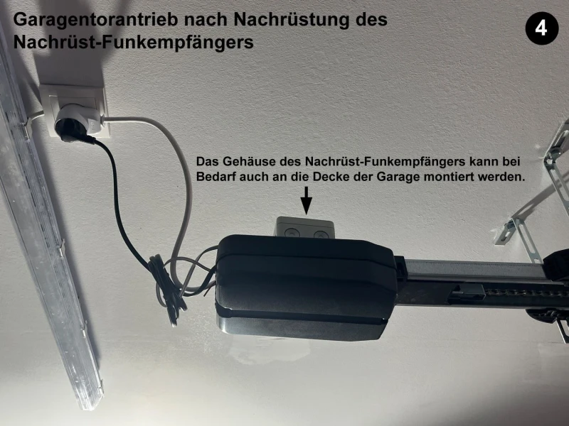   WTS - Funkempfänger 1-Kanal 868 MHz, mit eingelerntem 1-Kanal Handsender SOSR-1K-WTS (KeeLoq), Netzkabel mit Schukostecker 0,5m, 2-adrige Litze 0,5m