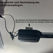   WTS - Funkempfänger 1-Kanal 868 MHz, mit eingelerntem 1-Kanal Handsender SOSR-1K-WTS (KeeLoq), Netzkabel mit Schukostecker 0,5m, 2-adrige Litze 0,5m