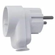 WTS -Kombi-Stecker mit Aufnahme für 1x Schuko-/Eurostecker und 1x Kabeleinführung, Farbe weiss