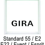 Zwischenrahmen Gira ZR-G-01 nach DIN 49075 zur Montage in die gängigen -Schalterprogramme.