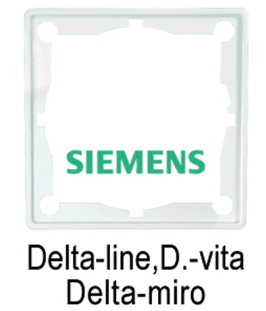 Zwischenrahmen Siemens  ZR-S-02 nach DIN 49075 zur Montage in die gängigen -Schalterprogramme.