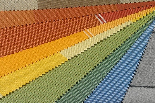 Markisentücher Tücher Uni - Feinstruktur Farbgruppe Lava - Rot - Polyester - UV-Sonnenschutz Auswahl